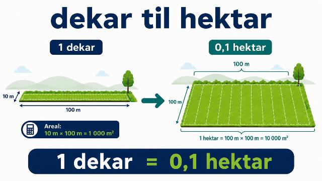 dekar til hektar