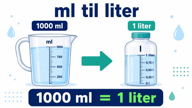 ml til liter